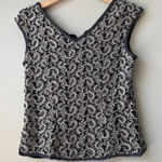 Papell Boutique  Evening Beaded Silk Top Size M‎ Photo 0