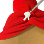 Red Knit Strapless Sweater Midi Dress Women’s Medium Bodycon Sexy Date Night Photo 9