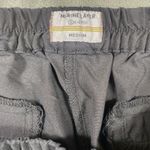 Marine layer  Allison Pant Women Medium‎ Black Stretchy Tencel Relaxed Split Hem Photo 2