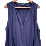 Eloquii  Wide Leg Sleeveless V Neck Jumpsuit Plus Size Navy Blue One Piece Sz 22 Photo 2