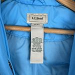 LL Bean Women Goose Down Quilt Long Trench Coat 227262 Parka Blue Sz XS Petite Photo 1