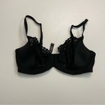 Victoria's Secret  Bra Unlined Demi Underwire Floral Lace Convertible Black Photo 6