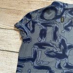 Jamie Sadock size small blue neon yellow patterned polo short sleeve shirt Photo 12