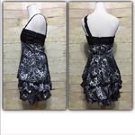 Taboo one shoulder animal print bubble skirt dress Jr 5/6 tiered bubble skirt Photo 2