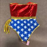 Foreplay NWT Sexy Superhero Strapless Bodysuit Costume Red Size XL Photo 7