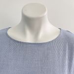 Madewell  braids Sleeve midi Dress XSMALL White Blue WOMENS Photo 4