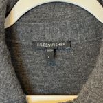 Eileen Fisher  Merino Wool Coat Size Large Double Breasted Jacket Gray Lagenlook Photo 1