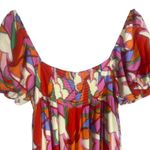Golden by Golden Couture Maxi‎ Dress – Colorful Abstract Puff Sleeve – Size M Size M Photo 7