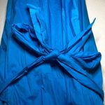 Necessary Objects Dress Blue Ruffle Collar Wrap Dress Sz 2X NWT Belted Office Photo 6