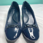 Dressbarn Patent Leather Flats with Buckle Accent S Photo 0