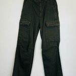 ZARA  olive green wide leg cargo pants. Size 8 Photo 0