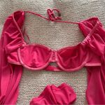 Dolls Kill Zya HOT PINK LOLITA Underwire balloon dramatic sleeve TOP Photo 7