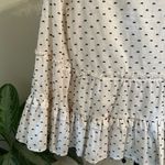 Club Monaco NWOT Peibi Boat Neck Cotton Ruffle Blouse Top XS Polka Dot Photo 6