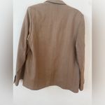 Toteme Brown Herringbone long sleeve wool blend wide lapel Blazer jacket 38 Tan Size undefined Photo 12