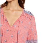 Lucky Brand NWT  Floral Boarder Print Peasant Top Photo 0