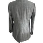 DKNY  Women's Gray Yellow Glen Plaid Button Blazer Size 4 Photo 4