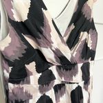 Boden Smart Shift Abstract Ikat Print Dress | Purple/Black Combo | US 8R Size 8 Photo 3