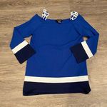 Etcetera blue cold shoulder top Photo 0