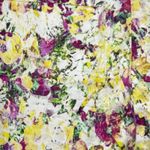 Level 99 Shorts Womens 6 29" Yellow Pink Floral Flower Bloom Chino Casual Preppy Size 26 Photo 3