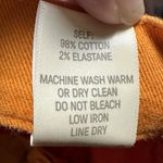 Lapointe High Waisted Wide Leg Crop Stretch Cotton Twill Jeans Orange LKNEW 6 Photo 9