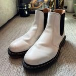 Dr. Martens  White Leather Chelsea Boots Photo 0