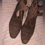 Anthropologie  Double Buckle Ankle Boots suede casual western boho fall $120 Photo 8