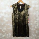 Vince Camuto  Gold Metal Blouse Photo 2