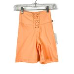 We Wore What NWT Lace-Up Biker Short Peach Cobbler Size XS NEW $68 Photo 1