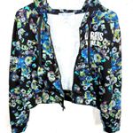 Ulla Johnson  x Designers for Democracy Cotton Full Zip Hoodie Blue Floral Medium Photo 8