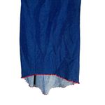 Stacy Womens Size Small Denim Strapless Tube Top Ruffled Hem Vintage Y2K Dress Blue Photo 2