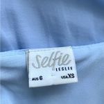 Selfie Leslie  Esme V-Neckline Drawstring Waist Dress Steel Blue size XS Photo 5