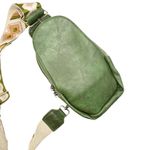 Tribal Vegan Leather Crossbody Fanny Pack Purse‎ Green Photo 3