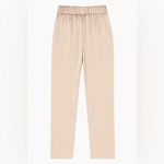 Rachel Zoe Cream Satin Straight Leg Pants Photo 1