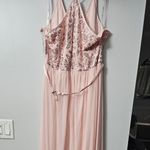 David's Bridal NWT Pale pink, Blush Sheer bridesmaids dress, Photo 4