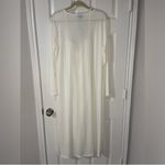 Boohoo ivory off white dress and duster cardigan maternity 2 piece Photo 4