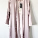 Veiled Zayna Satin Duster Jacket in Dusty Pink Size XS Photo 7