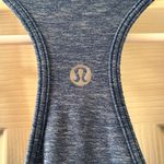 Lululemon Cool Racerback Tank Top Hip Length Size 4 Heathered Poseidon Blue Photo 2