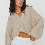 Princess Polly  Tiara Cropped Sweater Beige Photo 0