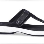 Time And Tru  Womens Flip Flops Size 6 Black White New Photo 5