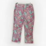Lilly Pulitzer Vintage  Capri Pants Womens 2 Stretch Pink Floral Resortwear Photo 3