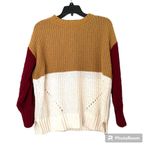 True Craft oversized chunky sweater color block XS Photo 1