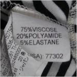 ZARA 💲 KNIT Black White Stripe Peplum Top Blouse S Photo 6