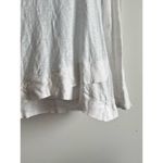 Sundance White Long Sleeve Scoop Neck Top Small 100% Cotton Layered Hem Photo 6