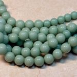 Chunky Layered Bead Necklace Mint Green Statement Bib Multi Strand Photo 1