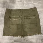 Free People  Utility Olive Green Mini Skirt Photo 6