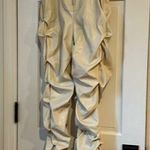 Amazon Never worn, nwot faux white leather rouged pants size small Photo 0