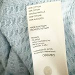 Free People  | New Magic Long Sleeve Wide Scoop Waffle Knit Thermal Blue | Large Photo 5