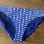 Athleta  navy blue print bikini bottom full coverage size‎ XL Photo 0