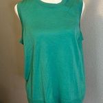 J.Crew Margot Merino Wool Crewneck Shell Size Medium Green Photo 0