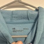 Under Armour Loose Fit Women’s Large Blue Crop Top Sweatshirt Hoodie Photo 3